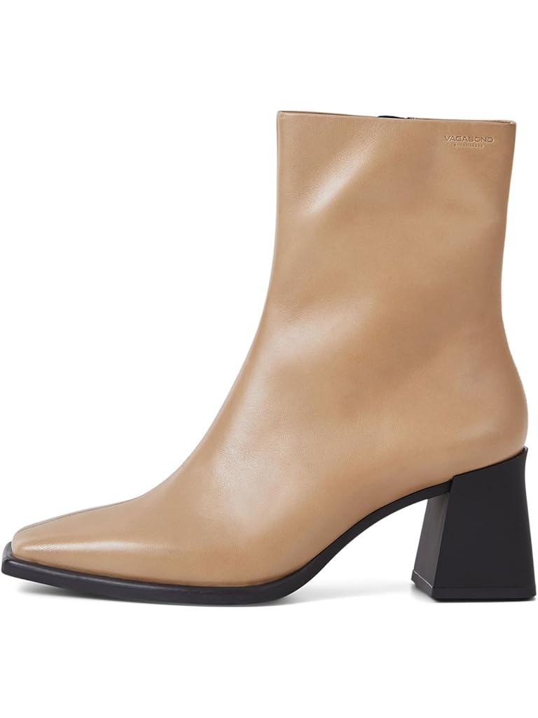 Beige Vagabond Shoemakers Hedda Leather Bootie